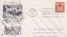 USA 1948  FDC 100th Anniversary Of The Establishment Of Fort Bliss  Stamps Fusée V2 Rocket V2 - Noord-Amerika