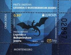 Montenegro - 2022 - Europa CEPT - Stories And Myths - Legend Of Bukumir Lake - Mint Souvenir Sheet - Montenegro