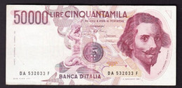 ITALIA 50000 LIRE BERRNINI TIPO 1 - 1984 P-113a1  Circ.BB - 50.000 Lire