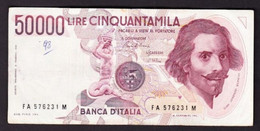 ITALIA 50000 LIRE BERRNINI TIPO 1 - 1984 P-113a1  Circ. - 50000 Liras