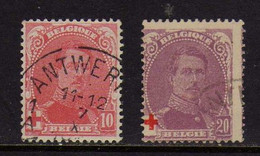 Belgique  - Croix - Rouge - Oblit - 1914-1915 Croix-Rouge