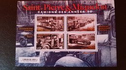 Pierre Miquelon 2022 SPM Transportation Trucks 1930 Transport Camions  Ms4v Mnh - Nuovi