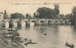 78 - YVELINES - LIMAY-MANTES - Le Vieux Pont - Barques - Superbe- 10723 - Limay