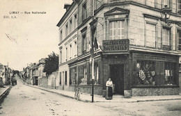 78 - YVELINES - LIMAY- Rue Nationale - "Au Progrès Nouveau" E. BOURSIER - Beau Cliché L.S - 10725 - Limay