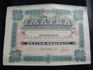 Action " Imatra,production Et Distribution De L'energie Electrique " Bruxelles 1912 Bon état,reste Des Coupons. - Elektrizität & Gas