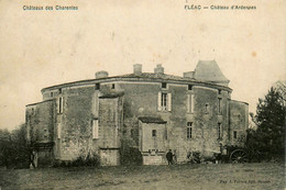 Fléac * 1909 * Château D'ardennes * Villageois Attelage Boeufs - Andere & Zonder Classificatie
