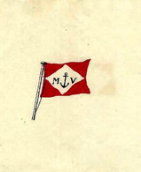 1924 PAVILLONS HOUSEFLAGS NAVIGATION  ARMATEURS M.VALOUSIERE MARSEILLE Pour St Nazaire VOIR SCANS - 1900 – 1949