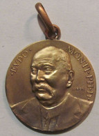 ITALY "Eudo Monti / Auspice Associazione Italiana Freddo / Amici E Ammiratori" Old Bronze Medal / 30 Mm 9 G / Very Nice - Autres & Non Classés