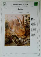 ►   Fiche   Litterature   Jean De La Fontaine Fables  Le Lapin Hoffman - Lesekarten