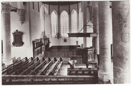 St. Maartensdijk - Interieur Ned. Herv. Kerk  - (Zeeland, Nederland) - O.a. Preekstoel, Kerkbanken, Glas In Lood - Tholen