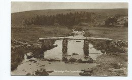 Devon   Rp Postcard  Postbridge .the Clapper Bridge Unused - Dartmoor