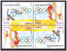 Olympische Spelen 2010 , Frankrijk - Zegels Postfris - Hiver 2010: Vancouver