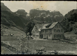 Schwende Mit Marwies Und Ebenalp Gasthous Und Pension Alpenblick 1950 Fritz Zwissler Carte Pliée   Klappkarte - Schwende