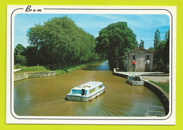 11 BRAM N°101 Le Canal Du Midi Le Port Bateau VOIR DOS - Bram