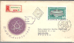 FDC 1966   HUNGRIA REGISTERED  BUDAPEST - Atome