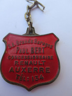 Concession Automobile /Renault Auxerre/Paul BERT /Porte-clé Métallique/Huile Spécial Sport / Vers 1960-1970     POC443 - Key-rings