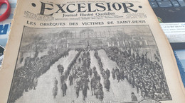 EXCELSIOR16 /SAINT DENIS OBSEQUES DES VICTIMES ALBERT THOMAS /SALONIQUE FETE AU CAMP RETRANCHE - War 1914-18