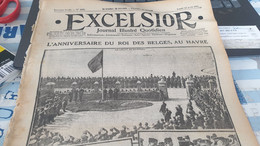 EXCELSIOR16 /LE HAVRE ANNIVERSAIRE ROI BELGE  JUNGBLUSH/SALONIQUE TORTUES/REIMS VIE SOUTERRAINE - Guerra 1914-18