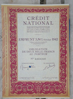 &5    1942  OBLIGATIONS CREDIT NATIONAL  +++ - Bank En Verzekering