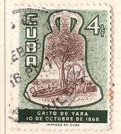 PIA- CUBA - 1956 : Campana Della Libertà - (Yv  443) - Gebraucht