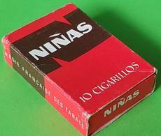 Ancienne Boite De 10 CIGARILLOS NINAS Vide En Carton - CEITA Régie Française Des Tabacs - Publicité - Vers 1970 - Boîtes