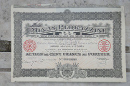 &5    1924 MINAS PEDRAZZINI  +DIVISE 220000 ACTIONS ++ - Miniere