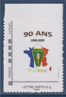 90 Ans, Union Nationale Des Sous Officiers En Retraite UNSOR , TVP LV De Feuille, Neuf Adhésif - Neufs