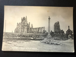 Whitby Abbey And Old Cross, Unwritten Card, Carte Non écrite - Whitby