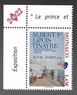 Monaco 2022 - Exposition Albert 1er Et Louis Tinayre ** - Unused Stamps