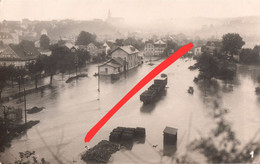 Foto AK Dohna Hochwasser Im Müglitztal 1927 Bahnhof Eisenbahn A Köttewitz Mühlbach Weesenstein Glashütte Heidenau Pirna - Pirna