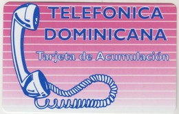 DOMINICAN REPUBLIC - Tarjeta De Acumulacion, TELEFONICA DOMINICANA Prepaid Card 10$, Used - Dominicaine