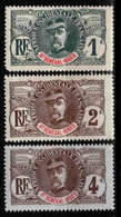 Haut Sénégal Et Niger  - 1906 - Général Faidherbe   - N° 1 à 3 -  Neufs* - Ungebraucht