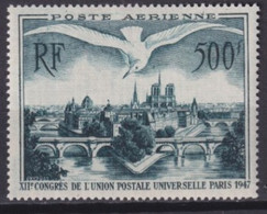1947 - UPU - POSTE AERIENNE - YVERT N° 20 * MLH - COTE = 42 EUR. - 1927-1959 Postfris