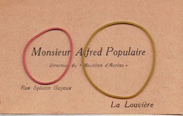 Bulletin De Réabonnement à La Revue Mouchon D'Aunias (La Louvière, Déc. 1934) à Adresser à M. Alfred Pourbaix, Président - Sin Clasificación
