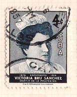 PIA- CUBA - 1957 : 80° Anniversario Della Nascita Dell' Infermiera Martire Victoria Bru Sanchez  - (Yv  456) - Gebraucht