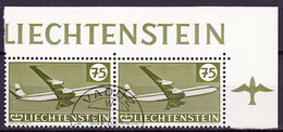 Liechtenstein 1960: LETZTE Flugpost-Marke "Douglas DC8" Zu F 37 Mi 394 Yv PA 37 Mit ⊙ VADUZ 7.IV.60 (Zumstein CHF 5.00) - Poste Aérienne