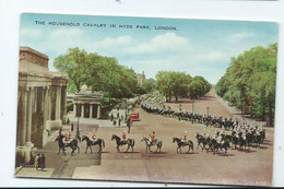 London    Postcard Hyde Park  Valentine's Unused Household Cavalry - Hyde Park