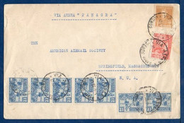 Argentina (Buenos Aires) To Springfield (USA), 1929, Via Panagra - Brieven En Documenten