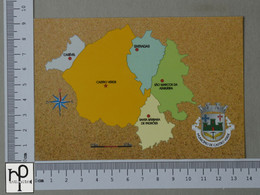 PORTUGAL - BRAZÃO E MAPA -  CASTRO VERDE -   2 SCANS  - (Nº50098) - Beja