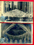 1904 - 45 - LOIRET - ORLEANS - 2 Cartes-photo - Eboulement De La Cathédrale - Orleans