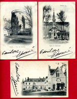 1902 - 27 - EURE - 3 Cp - VERNON - Eglise De Vernonnet, Château Des Pénitents Et Tour Des Archives - Vernon