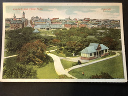 Sunderland From Park, Unwritten Card, Carte Non écrite - Newcastle-upon-Tyne