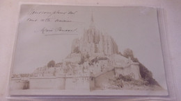 50 CARTE PHOTO MONT SAINT MICHEL 1903 - Le Mont Saint Michel