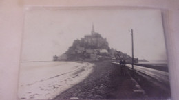 50 CARTE PHOTO MONT SAINT MICHEL 1924 - Le Mont Saint Michel