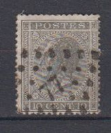 BELGIË - OBP - 1865/66 - Nr 17A  (PT 77 - (CHARLEROI) - (T/D 15) - Postmarks - Points