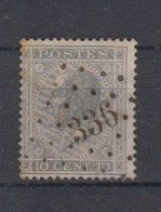 BELGIË - OBP - 1865/66 - Nr 17A  (PT 336 - (SOIGNIES) - (T/D 15) - Annulli A Punti