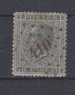 BELGIË - OBP - 1865/66 - Nr 17  (PT 410 - (ZELE) - (T/D 14 1/2 : 14) - Postmarks - Points
