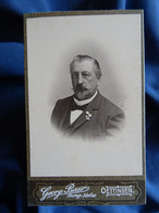 Photo CDV Georg Baur, Oettigen - Carl Danner Commandant Sapeur Pompier, Kommandant Der Freim Feuermehr Circa 1900 L589 - Old (before 1900)