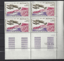 MONACO N° 641 - RALLYE AERIEN - Bloc De 4 COIN DATE - NEUF SANS CHARNIERE - 10/3/64 - Ungebraucht