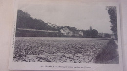 58  CLAMECY LE FLOTTAGE DU BOIS  A BUCHES PERDUES SUR L YONNE  EDIT SATIN - Clamecy